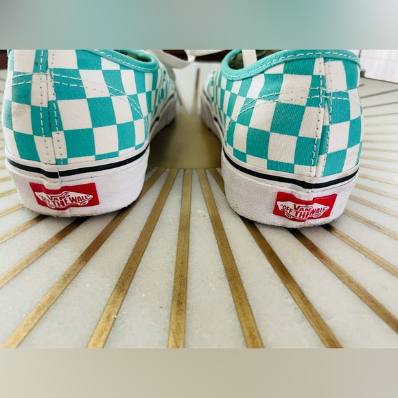 Vans Authentic Checkerboard in Waterfall and White Check - Picture 7 of 10
